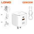 65w pd and qc us socket multi adapter