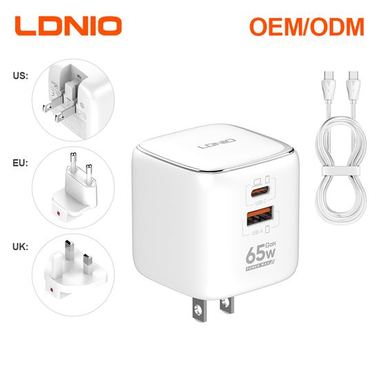 65w pd and qc us socket multi adapter